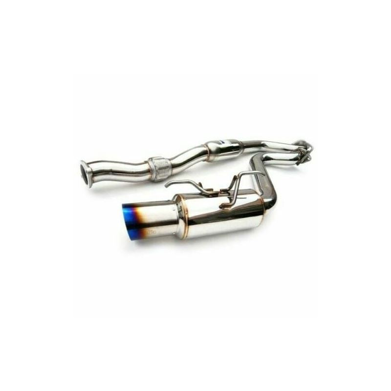 Invidia N1 Cat Back Exhaust w/Bead Blasted Piping Titanium Tip for Subaru WRX/STI (HS15SW4BGR1GT)