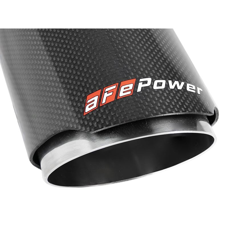 aFe MACH Force-Xp 304 Stainless Steel Clamp-on Exhaust Tip Carbon Fiber (49T25404-C07)