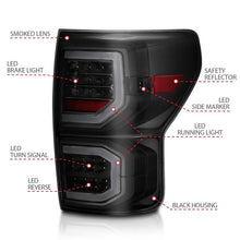 Load image into Gallery viewer, ANZO USA Tail Light Assembly, LED, Smoke Lens, Black Housing, Pair, (311337)