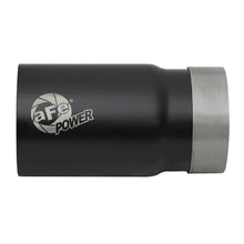 Load image into Gallery viewer, aFe MACH Force-Xp Stainless Steel Clamp-on Exhaust Tip Black Right Side Exit (49T35404-B07)