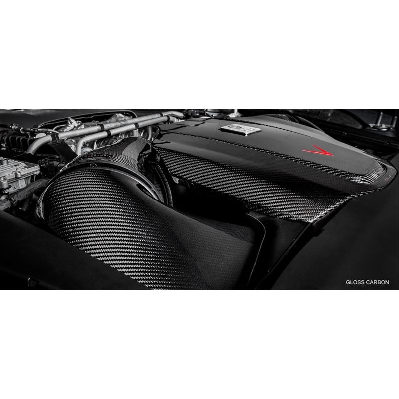 Eventuri Mercedes C190 R190 AMG GT Black Carbon Intake + Engine Cover - GLOSS  (EVE-AMGGT-CF-INT)