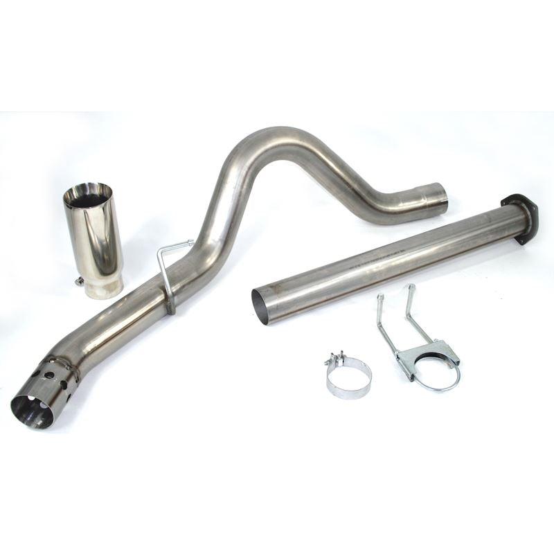 aFe Large Bore-HD 4 IN 409 Stainless Steel DPF-Back Exhaust System (49-13028)