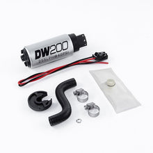 Load image into Gallery viewer, Deatschwerks DW200 series, 255lph in-tank fuel pump w/ install kit (9-201-1014)