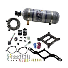 Load image into Gallery viewer, Nitrous Express 4150 RNC Conventional Nitrous Plate Kit w/.375in Solenoid w/12lb Bottle (55140-12)