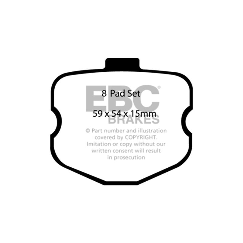 EBC Redstuff Ceramic Low Dust Brake Pads (DP31771/3C)