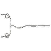 Load image into Gallery viewer, Takeda 2-1/2 IN to 3 IN 304 Stainless Steel Cat-Back Exhaust w/ Polished Tips (49-36630-P)