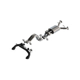 Borla ATAK Catback Exhaust w/ 4in Black Coated Tips for 22-24 Ford Bronco Raptor V6 Turbo AT 2WD / 4WD (140934CB)