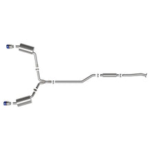 Load image into Gallery viewer, Takeda 2-1/2 IN to 2-1/4 IN 304 Stainless Steel Cat-Back Exhaust System Blue (49-36629-L)