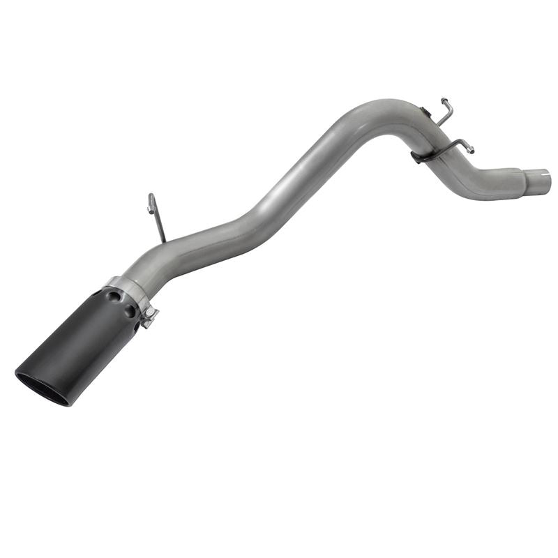 aFe Large Bore-HD 3-1/2in 409 Stainless Steel DPF-Back Exhaust System w/Black Tip (49-44064-B)