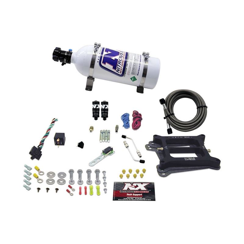 Nitrous Express 4150 Hitman Plus 4-BBL Nitrous Kit (50-200HP) w/5lb Bottle (40041-05)