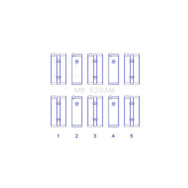 King Engine Bearings Main Bearing Set for 1973-1975 Austin Marina (MB 520AM 010)