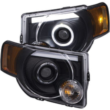 Load image into Gallery viewer, ANZO USA 2008-2012 Ford Escape Projector Headlights w/ Halo Black (111355)