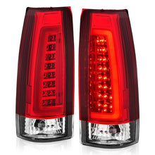 Load image into Gallery viewer, ANZO USA Tail Light Assembly, LED, Red/Clear Lens, Chrome Housing, Pair, (311346)