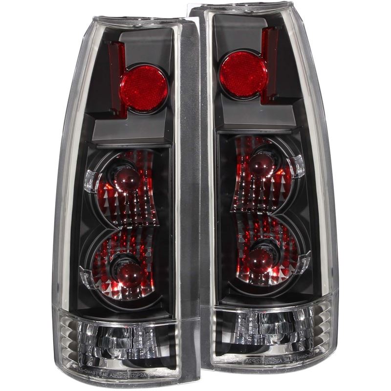 ANZO USA 1999-2000 Cadillac Escalade Taillights Black - New Gen (211144)