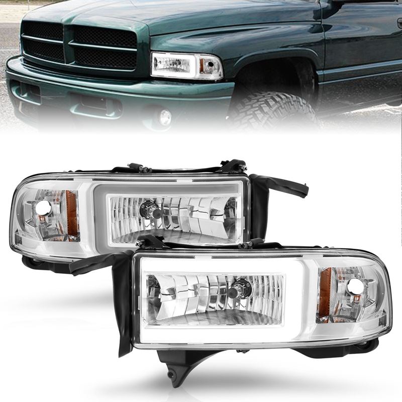 ANZO USA Crystal Headlight for Dodge Ram 1500/2500/3500 94-01 (111555)