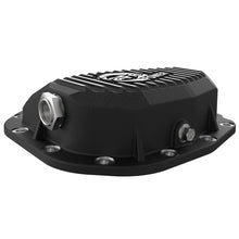 Load image into Gallery viewer, aFe Pro Series Differential Cover Black w/ Machined Fins and Gear Oil (Super 8.8 axle) (46-71181B)