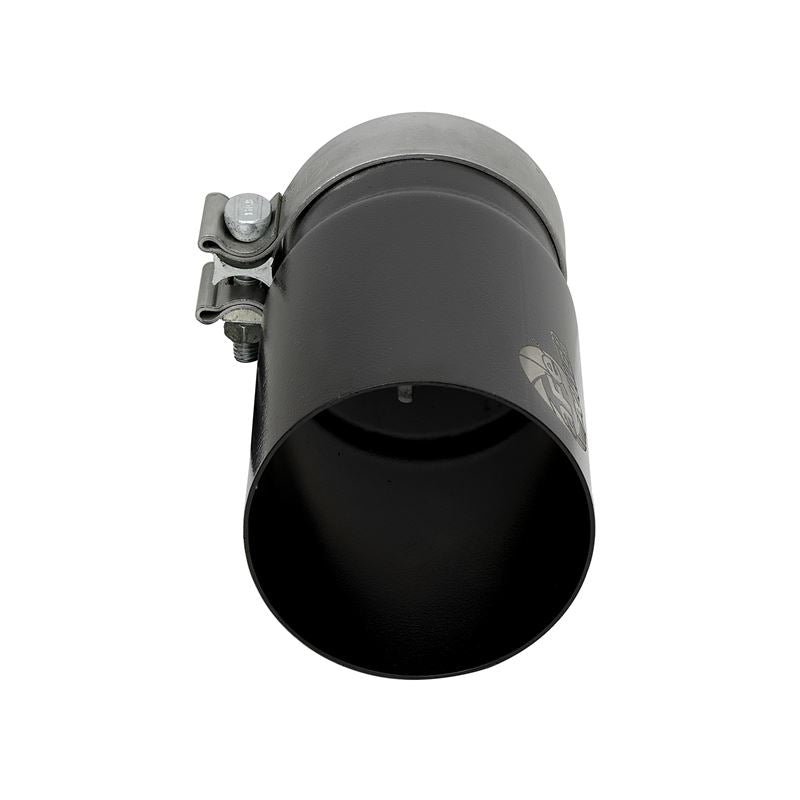 aFe MACH Force-Xp Stainless Steel Clamp-on Exhaust Tip Black Right Side Exit (49T35404-B07)