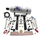 Nitrous Express 6 Cyl SX2 Dual Stage Nozzle Nitrous Kit w/15lb Bottle (90096-15)