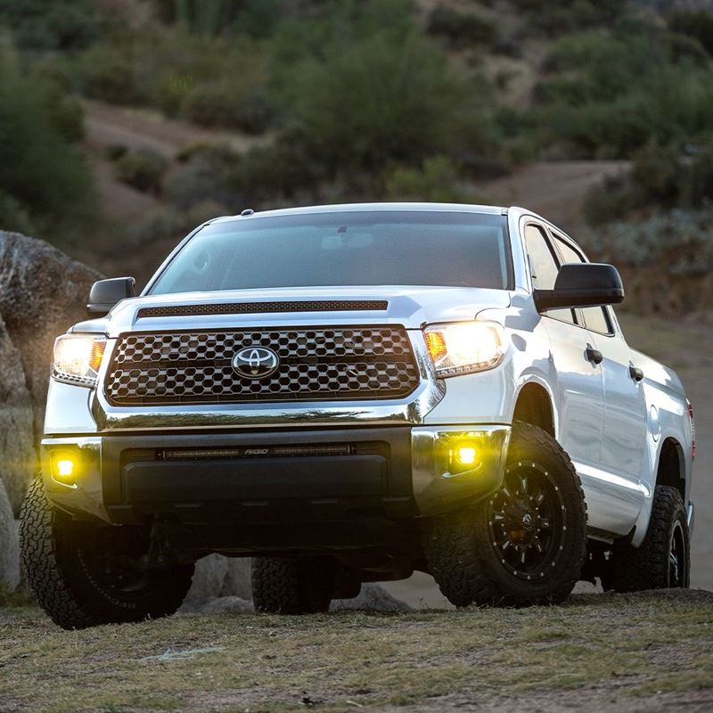 Rigid Industries 2014+ Toyota Tundra, 2014+ 4Runner, and 2016+ Tacoma 360-Series PRO SAE Fog Kit Yellow (37117)