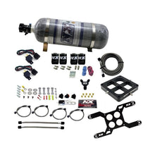 Load image into Gallery viewer, Nitrous Express Dominator Dual Stage Billet Crossbar Nitrous Kit (50-300 &amp; 100-500HP) w/Comp Bottle (66047-12)