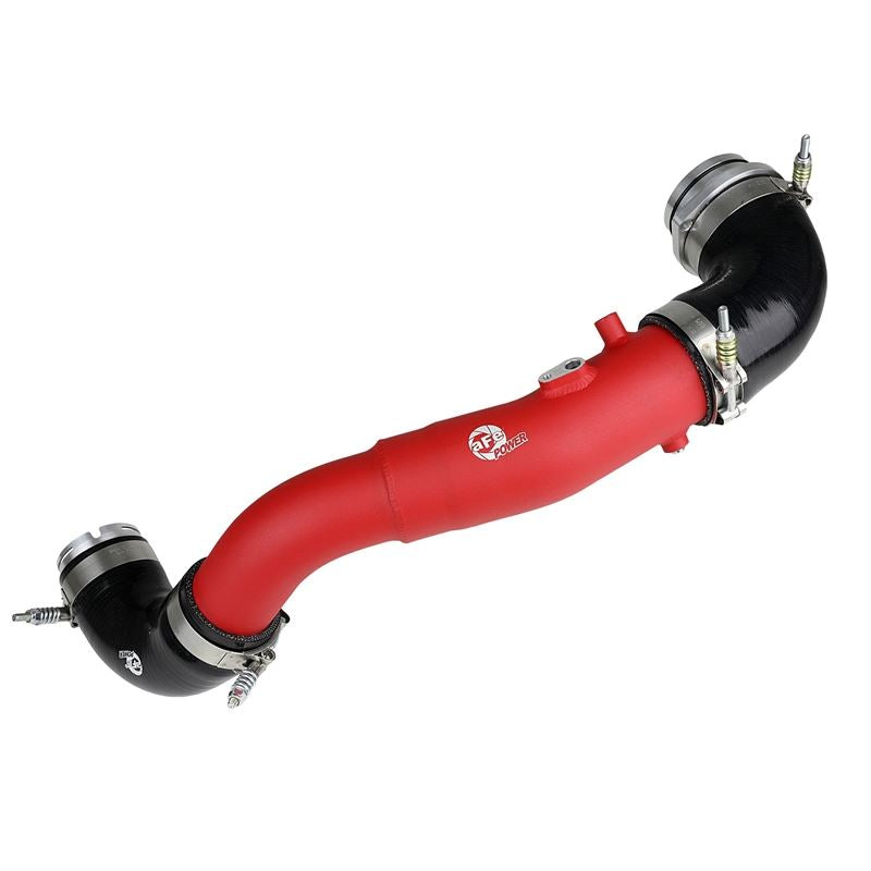 aFe BladeRunner 2-1/2 IN Aluminum Hot Charge Pipe Red (46-20398-R)