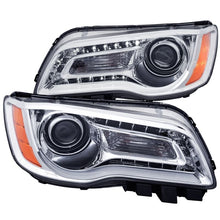 Load image into Gallery viewer, ANZO USA 2011-2014 Chrysler 300 Projector Headlights w/ Plank Style Design Chrome (121494)