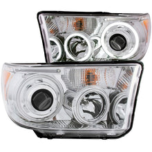 Load image into Gallery viewer, ANZO USA 2007-2013 Toyota Tundra Projector Headlights w/ Halo Chrome (CCFL) (111173)