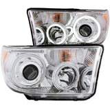 ANZO USA 2007-2013 Toyota Tundra Projector Headlights w/ Halo Chrome (CCFL) (111173)