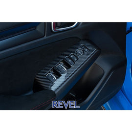 Revel GT Dry Carbon Window Switch Panel Cover - 4 Pieces for 2023+ Honda Civic Type-R (1TR4GT0DH02)