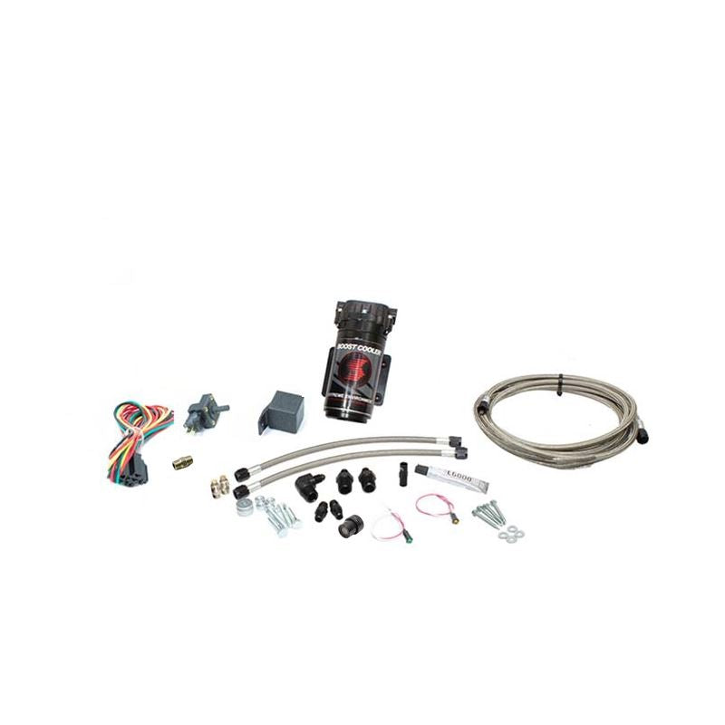 Snow Performance Stg 1 Boost Cooler F/I Water Inj. Kit (Incl. SS Braided Line/4AN Fittings) w/o Tank (SNO-201-BRD-T)