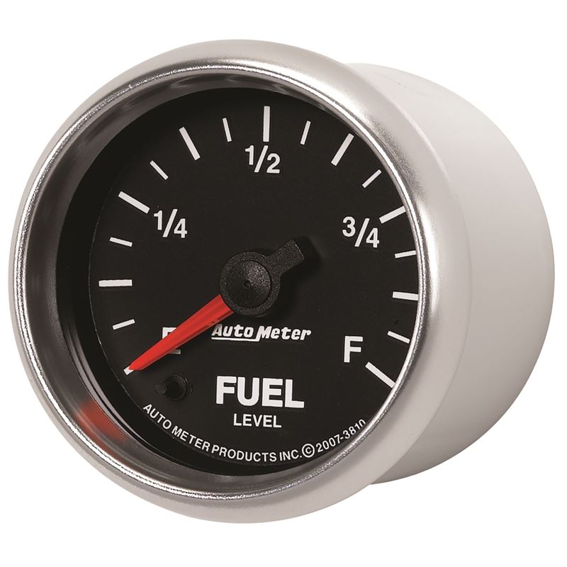 AutoMeter GS 2 1/16in. 0-280 Ohms Fuel Level Gauge - Stepper Motor (3810)