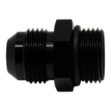 DeatschWerks 10AN ORB Male to 10 AN Male Flare Adapter (Incl O-Ring) - Anodized Matte Black(6-02-0403-B)