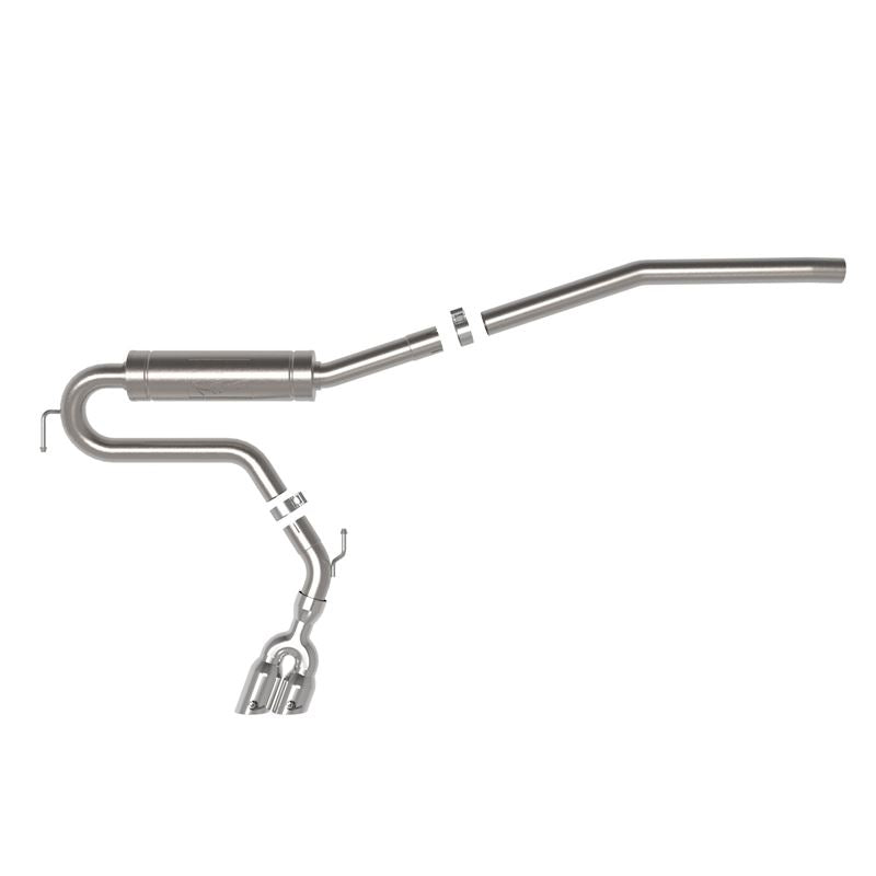 aFe POWER Rebel Series 2-1/2 IN 304 Stainless Steel Cat-Back Exhaust w/ Polished Tip (49-33144-P)