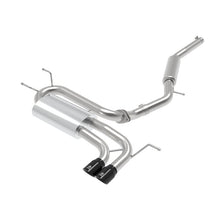 Load image into Gallery viewer, Takeda 2-1/2 IN 304 Stainless Steel Cat-Back Exhaust System w/ Black Tip (49-37005-B)