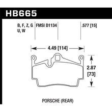 Load image into Gallery viewer, Hawk Performance HPS 5.0 Brake Pads (HB665B.577)