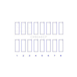 King Engine Bearings Connecting Rod Bearing Set for 2003-2006 Porsche Cayenne (CR8046CP)