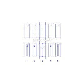 King Engine Bearings Main Bearing Set for 1995-2002 Chrysler Neon (MB5065AM0.25)
