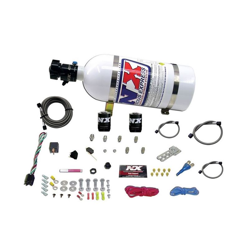 Nitrous Express E85 Universal Nitrous Kit for EFI (Single Nozzle Application) w/10lb Bottle (20915E85-10)