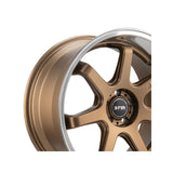 F1R FC7 18x9.5 - Satin Bronze/Polish Lip Wheel