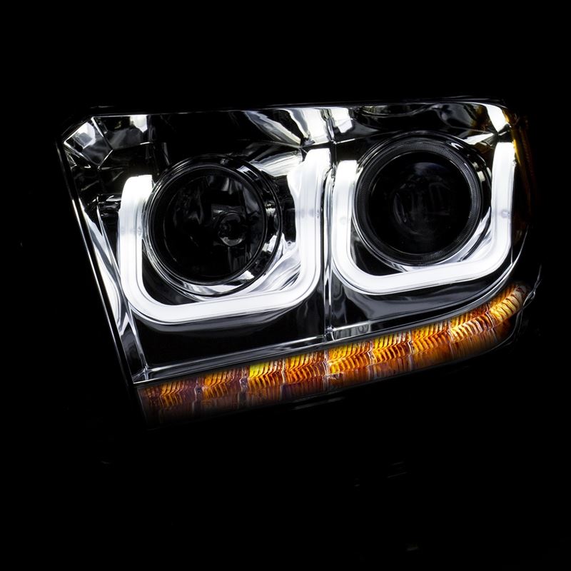 ANZO USA 2014-2016 Toyota Tundra Projector Headlights w/ U-Bar Chrome (111319)