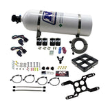 Nitrous Express Dominator Dual Stage Billet Crossbar Nitrous Kit (50-300 & 100-500HP) w/15lb Bottle (66047-15)