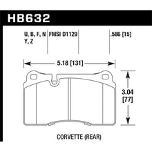 Load image into Gallery viewer, Hawk Performance ER-1 Disc Brake Pad (HB632D.586)