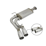 aFe Rebel Series 3 IN Cat-Back Exhaust System w/ Dual Mid-Side Exit Polished Tips (49-46032-P)