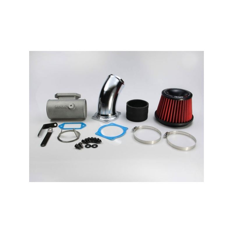 APEXiÂ® 507-T016 - Power Metal Polished Short Ram Air Intake System with Red Filter (508-T016)