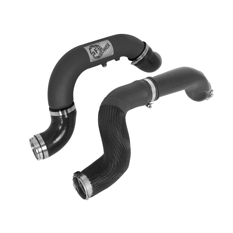 aFe BladeRunner 2-1/2 IN and 3 IN Aluminum Hot and Cold Charge Pipe Kit Black (46-20264-B)