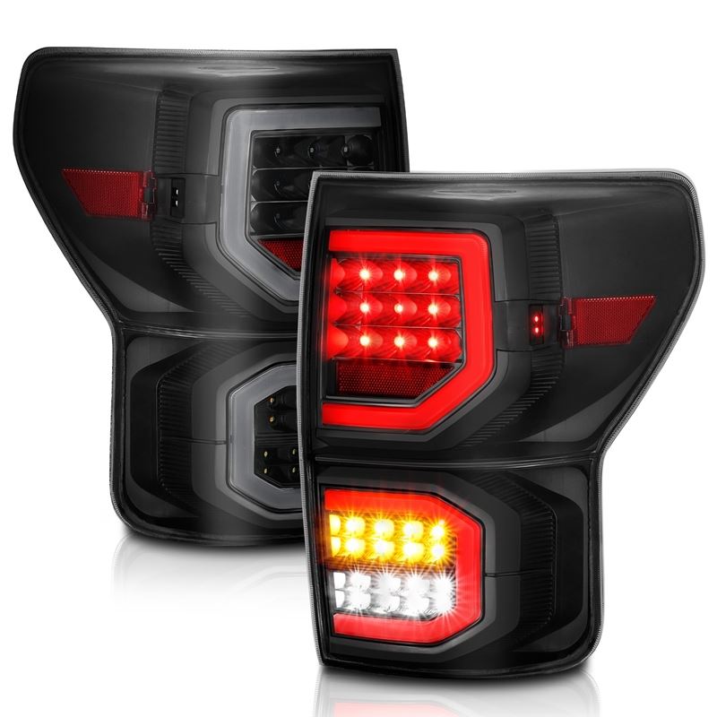 ANZO USA Tail Light Assembly, LED, Smoke Lens, Black Housing, Pair, (311337)