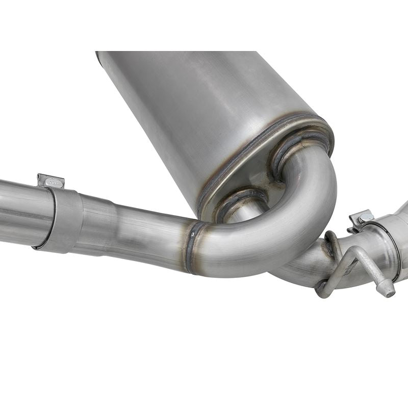 aFe Rebel Series 2-1/2 IN 409 Stainless Steel Cat-Back Exhaust w/ Polished Tips (49-48062-P)