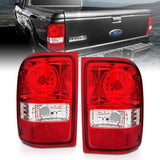 ANZO USA Tail Light Assembly, Red/Clear Lens, OE Replacement, Pair, (211182)