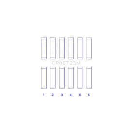 King Engine Bearings Connecting Rod Bearing Set for 2005-2014 Toyota Tundra (CR6872SM0.5)