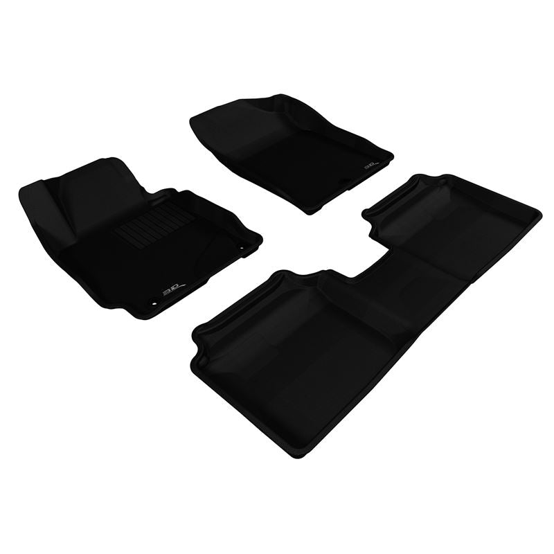 3D Maxpider KAGU Floor Mat, BLACK, 1ST ROW/2ND ROW (L1HY02101509)